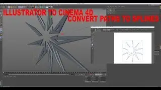 Adobe Illustrator Paths to Cinema 4D Extrusions