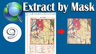 ArcMap မှာ Extract by Mask Tool သုံးပြီး Raster data တွေကိုဘယ်လို ဖြတ်လဲ #raster #mask #clips #map