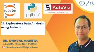 21. Exploratory Data Analysis using Autoviz || Dr. Dhaval Maheta