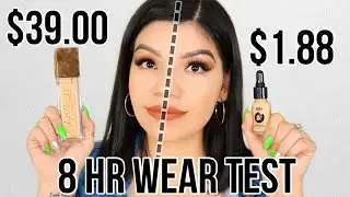 Dupe Alert?! Shopmissa AOA Foundation VS Urban Decay Stay Naked Foundation | Wear Test