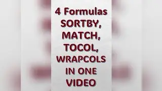 4 Formulas In One Video