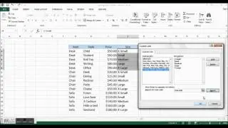 Microsoft Excel - Sorting With Custom Lists