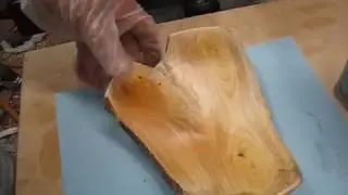 Woodturning a Cypress crotch bowl on new Laguna Revo 1836