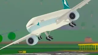When someone makes a BAD LANDING the video ends (Roblox)