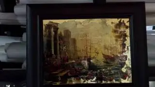 Картина в технике эгломизе