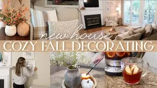 NEW HOUSE DECORATING FOR FALL 2022 | SIMPLE NEUTRAL FALL DECOR | DECORATE WITH ME FOR FALL 2022