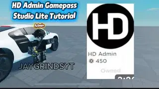 HD Admin Gamepass | Studio Lite Tutorial