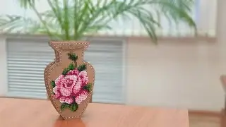 Розовая ваза для мамы и продолжение Заячьей темы 🌹🐰