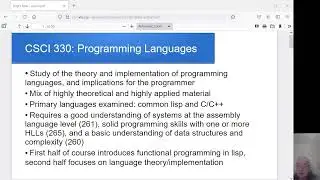 CSCI 330: Intro/administrivia for spring 2022