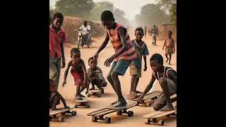Skateboard dream in mongu  a story from zambia ft @africanstoriesanimated6964 #subcribe #skate