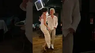 Salsa social dancing with Saya.