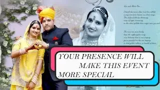 Wedding Invitation Video || e-card || Whatsapp invite  || Save the Date