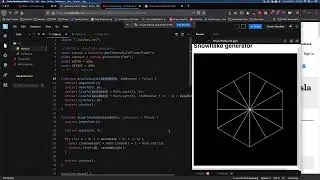 [Live pair programming] Coding a random snowflake generator