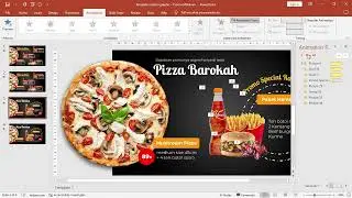 Free Power Point Template Motion Graphics Promo Menu Makanan