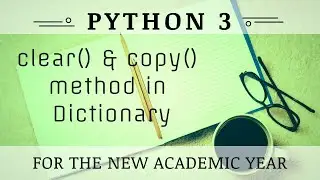Clear & Copy Method in Python