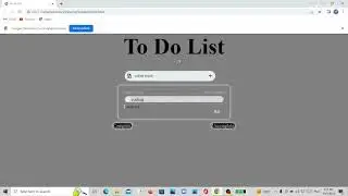 To Do list Project @coding Ninjas