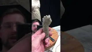 Small fist hand gesture study in clay. 