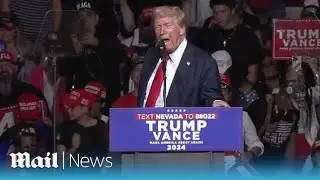 Crying baby interrupts Donald Trump at his Reno rally in Nevada