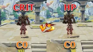 Hu Tao HP Build vs CRIT Build!! Which is the best? Gameplay COMPARISON!!