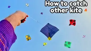 how to catch other kite | kite catching | kite looting from roof |