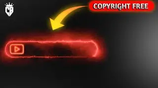 Youtube No Text Neon Lighting Effect Logo Animation Black Screen⚫️//Download link in Description ..