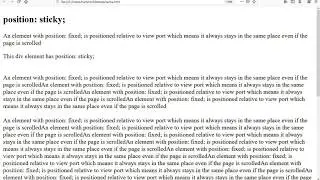 Css position:sticky lesson:17 (part-5) how to add div sticky