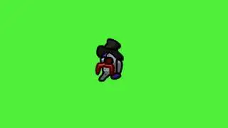 Among us RHM run animation green screen