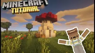 Minecraft | Как построить мини грибной домик | Туториал