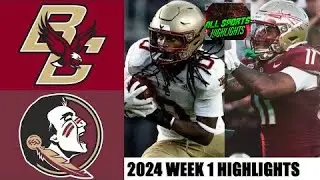 Boston College vs Florida State Highlands Week 1 | 2024 College Football Highlights