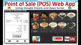 Point of Sale Web App using Google Sheets and Apps Script II Make Accounting Software web app Script