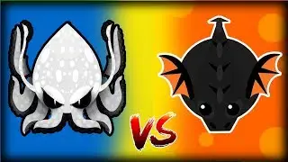 Mope.io BOSS BATTLE - WHITE KRAKEN  vs BLACK DRAGON! (Mope.io World Record Biggest Kraken)