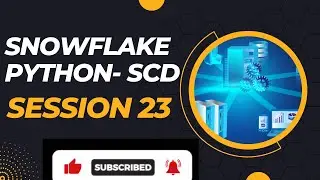 Python slowly changing dimension (SCD)in Snowflake