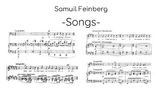 Samuil Feinberg - Songs (Sirodeau, Luttinen, Ahonen)