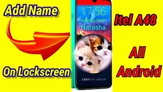How to add Name on Lockscreen Android।Set Owner info on Lockscreen।#ItelA48