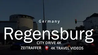 City Drive 4K Regensburg Germany Car Driving