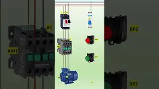 démarrage direct d'un moteur #electricity #électricité #الكهرباء