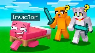 THE BEST HIDING PLACE TRANSFORMED INTO A BED IN MINECRAFT! 😂 INVICTOR