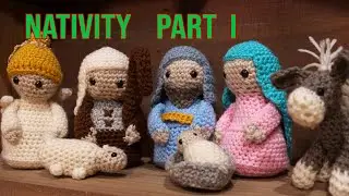 Crochet Amigurumi Nativity Set Part 1 - Make the Body of the Little Figures in Crochet.