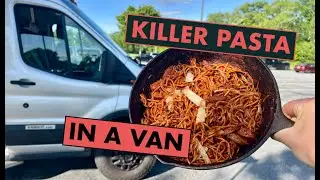 Pasta All'Assassina in a Van