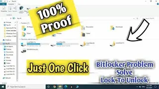 How to fix bitlocker password in drive | Bitlocker password forget kaise kare | Bitlocker