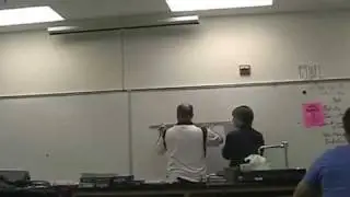 Teacher gets attacked with laser pointers!