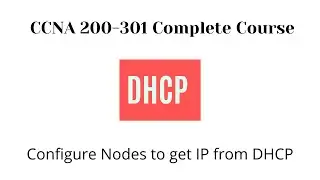 Configure an IP address on a Cisco Switch, Router,  Computer with DHCP in Packet Tracer