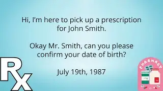 How to pick up a medicine prescription at a pharmacy - American English Sample Conversation