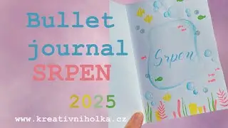 Srpen, 2025, bullet journal, diář, vodní svět 