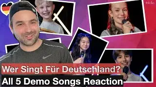 Reaction 🇩🇪: Wer Singt Für Deutschland?  (All 5 Demo Songs)