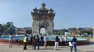 LAOS - Patuxay Victory Monument 2023.XII.24 (4K)