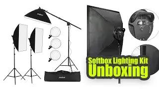 Professional Softbox Lighting Kit for Product Photography | Unboxing, Setup, and Testing