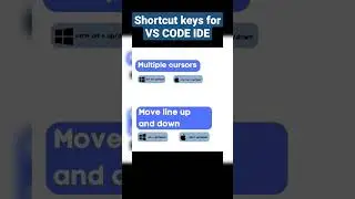 Shortcuts for VS CODE 