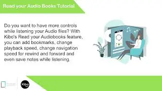 How to use Read your Audiobooks on Kibo App? | Tutorial | Kibo App
