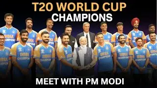 PM Modi Meets Our Champion Team India of T20 World Cup 2024